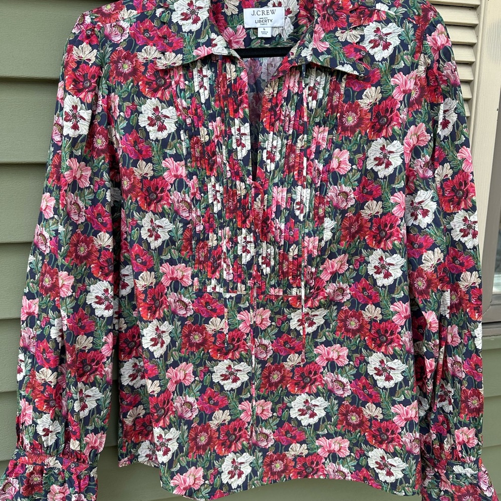 J. Crew Liberty Floral Women's Top - Multicolor